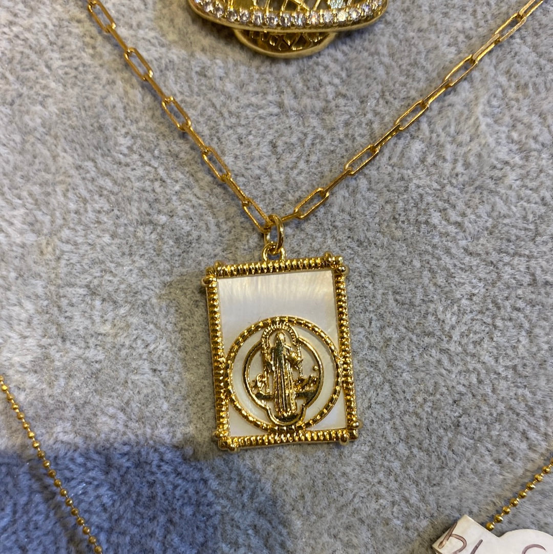 452 Collar eslabones mini y dije