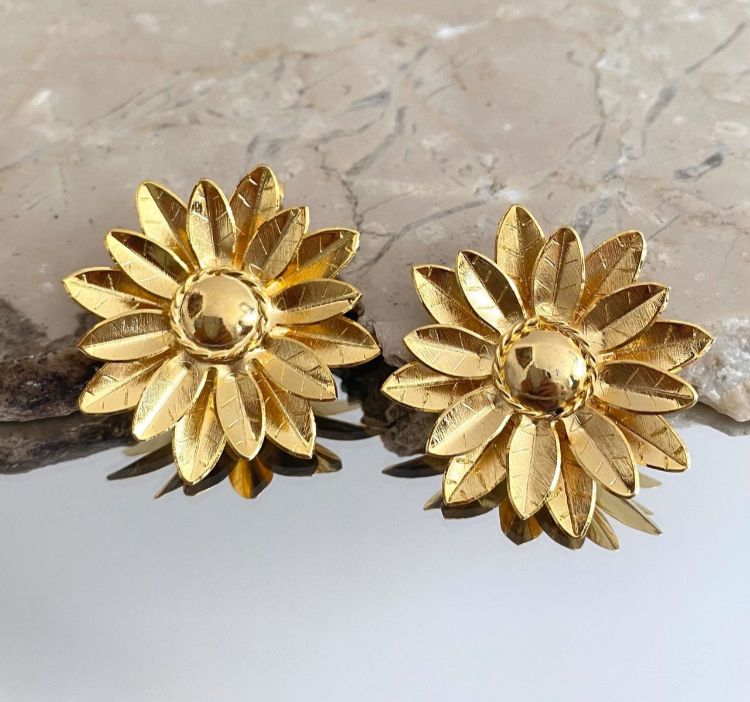 222 Topos GIRASOLES orfebrería