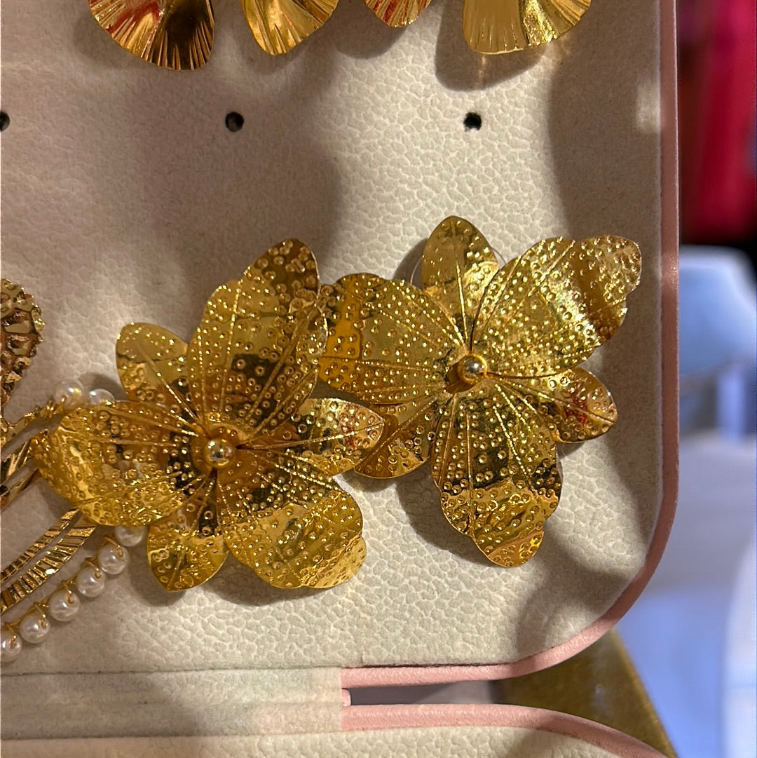 218 Topos GRETTA flor doble orfebreria
