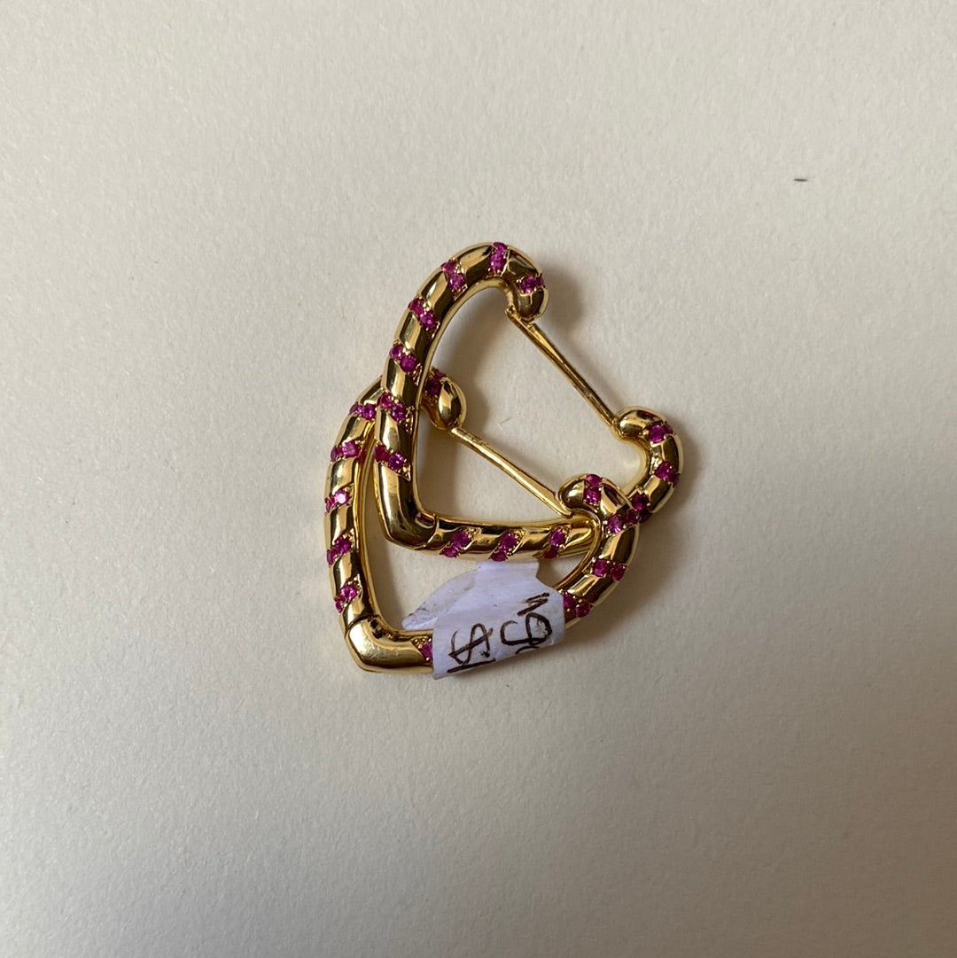 389 Hops de rodio corazon y redondos con rayas de colores