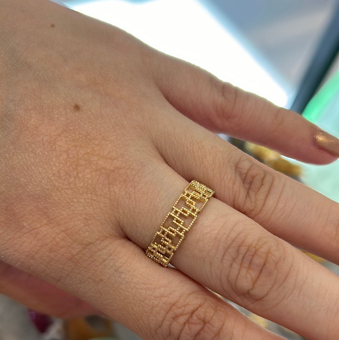 446 Anillos rodio con circones