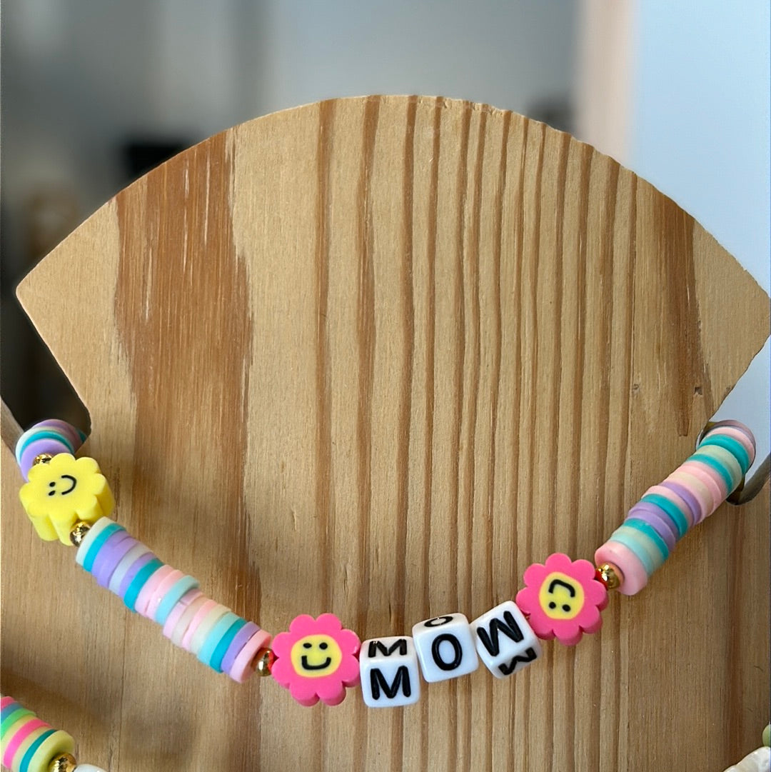 Choker cristal + fimu+balines