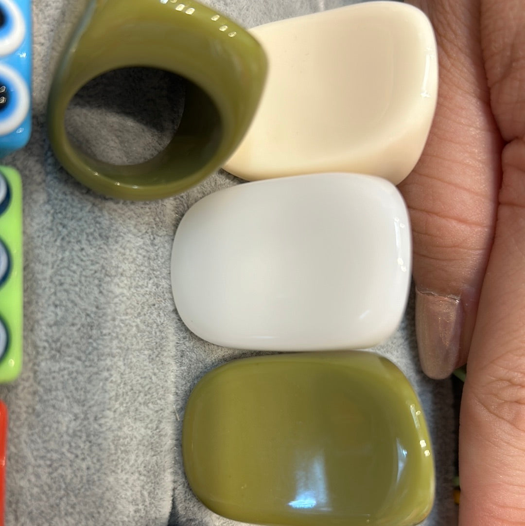 523 Anillos acrilicos grandes