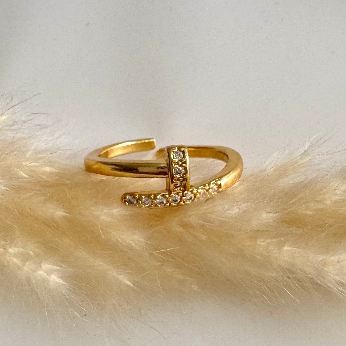 Anillo Trenzado Circones de Rodio Fino