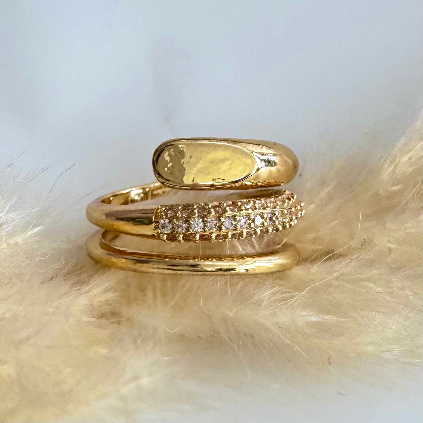 Anillo Triple Escalado Circones