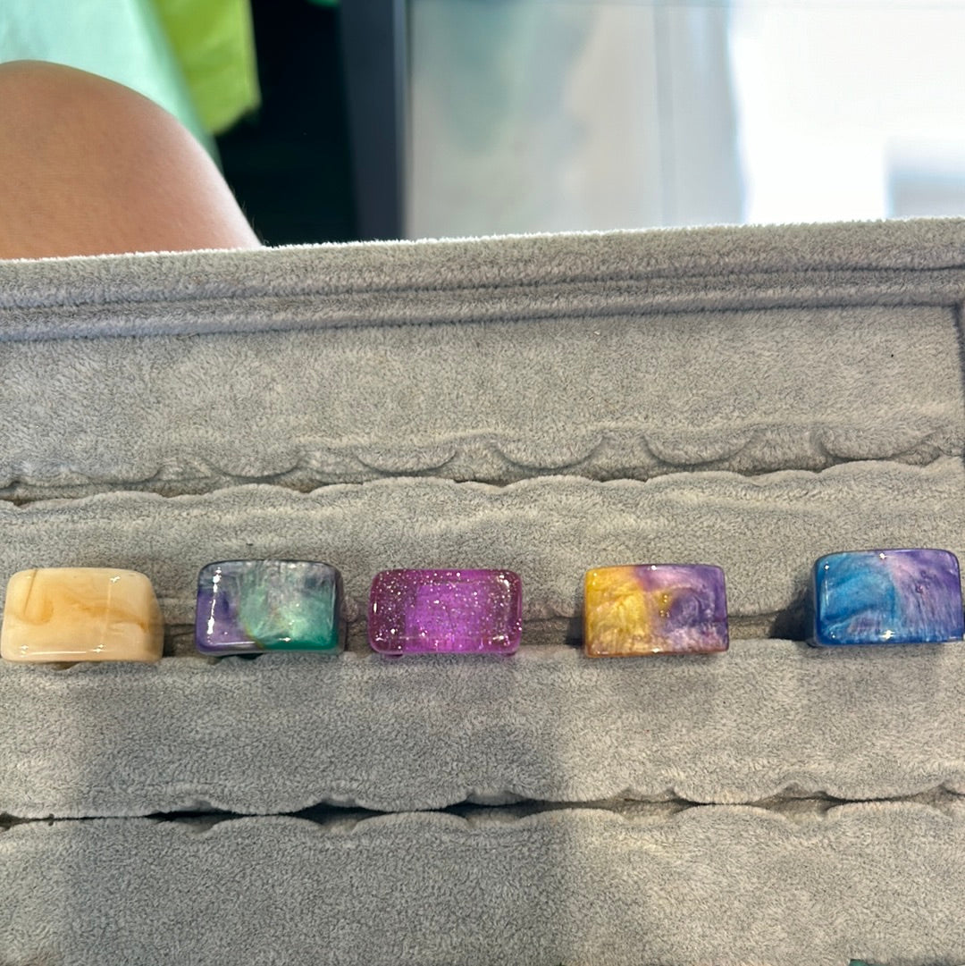 522 Anillos acrilicos medianos