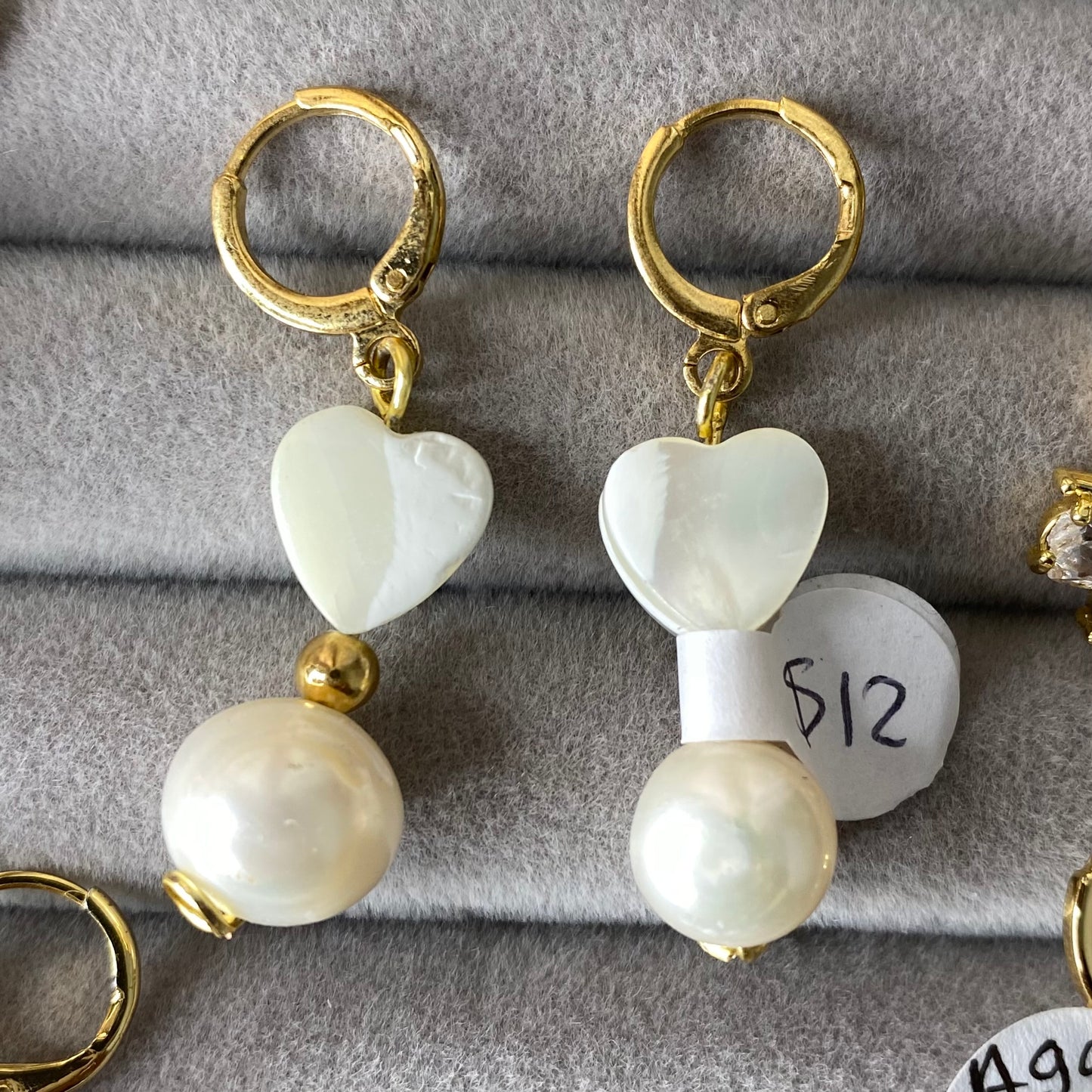 Mini Hops de Perla estrella/corazón y nacar