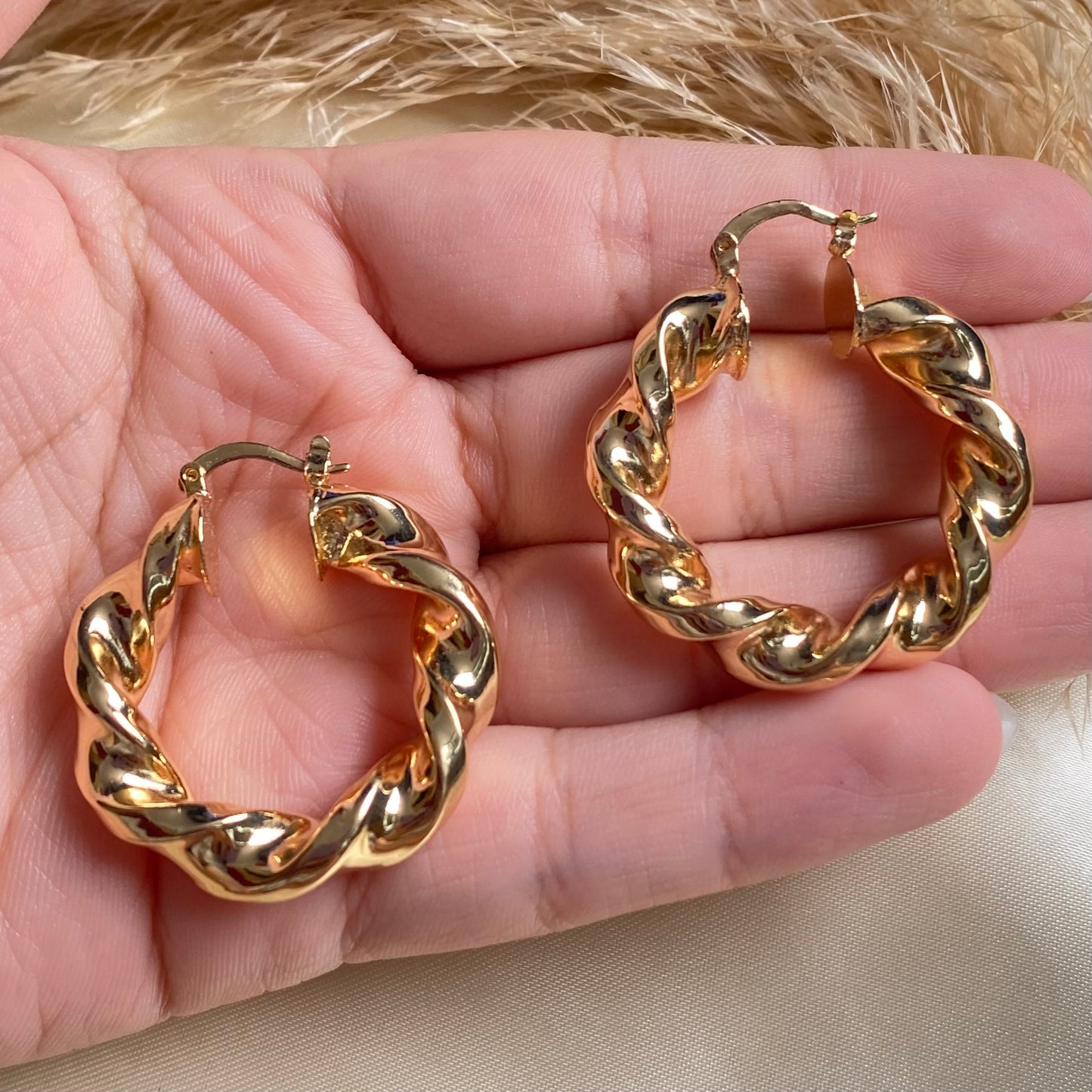 531 Argollas Covergold Gruesas Entorchadas