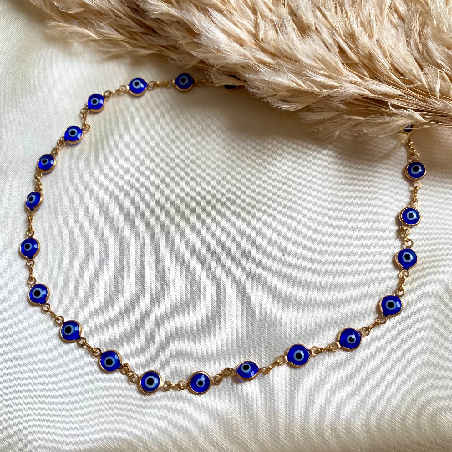 452 Collar Ojo Turco Azul