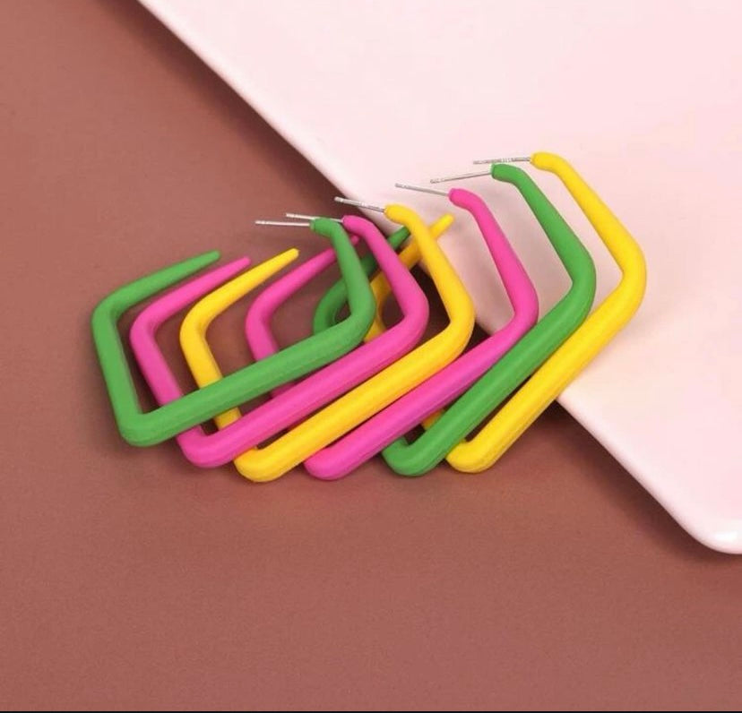 377 Argollas acrilicas cuadros medianos