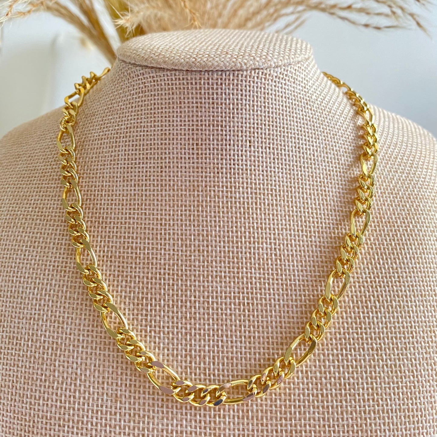 Choker rodio mediano eslabones finos
