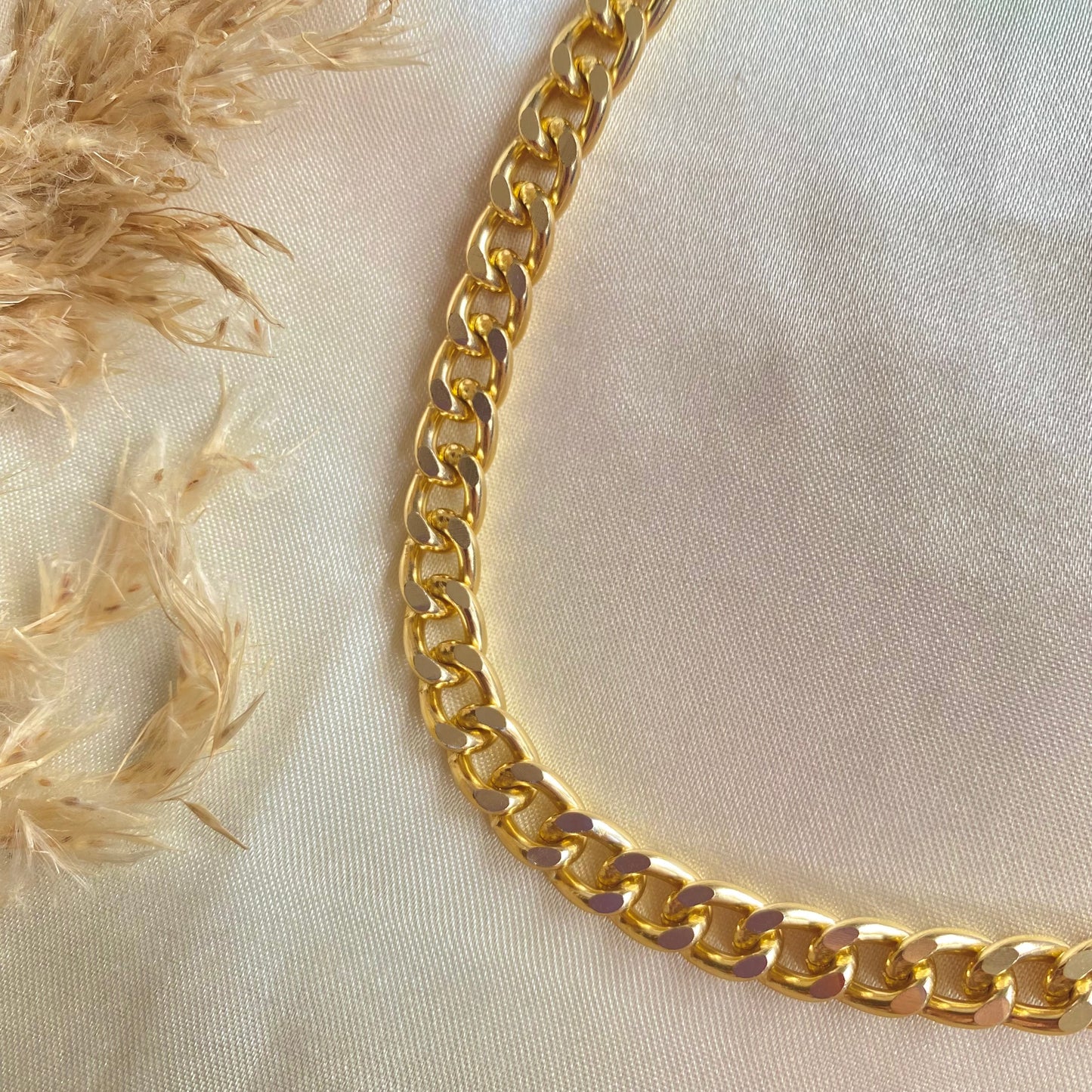 157 Choker rodio mediano