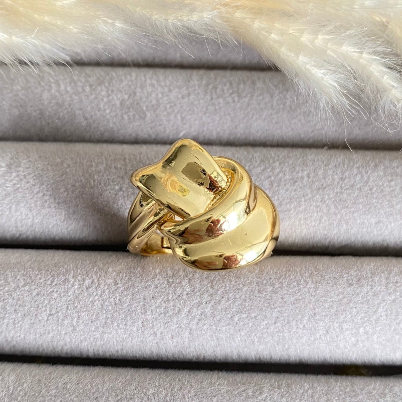 667 Anillo Trenzado Maxi de Rodio