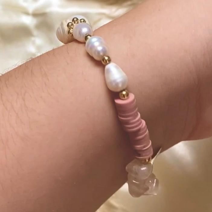 Pulseras cuarzo varios y cristal checo
