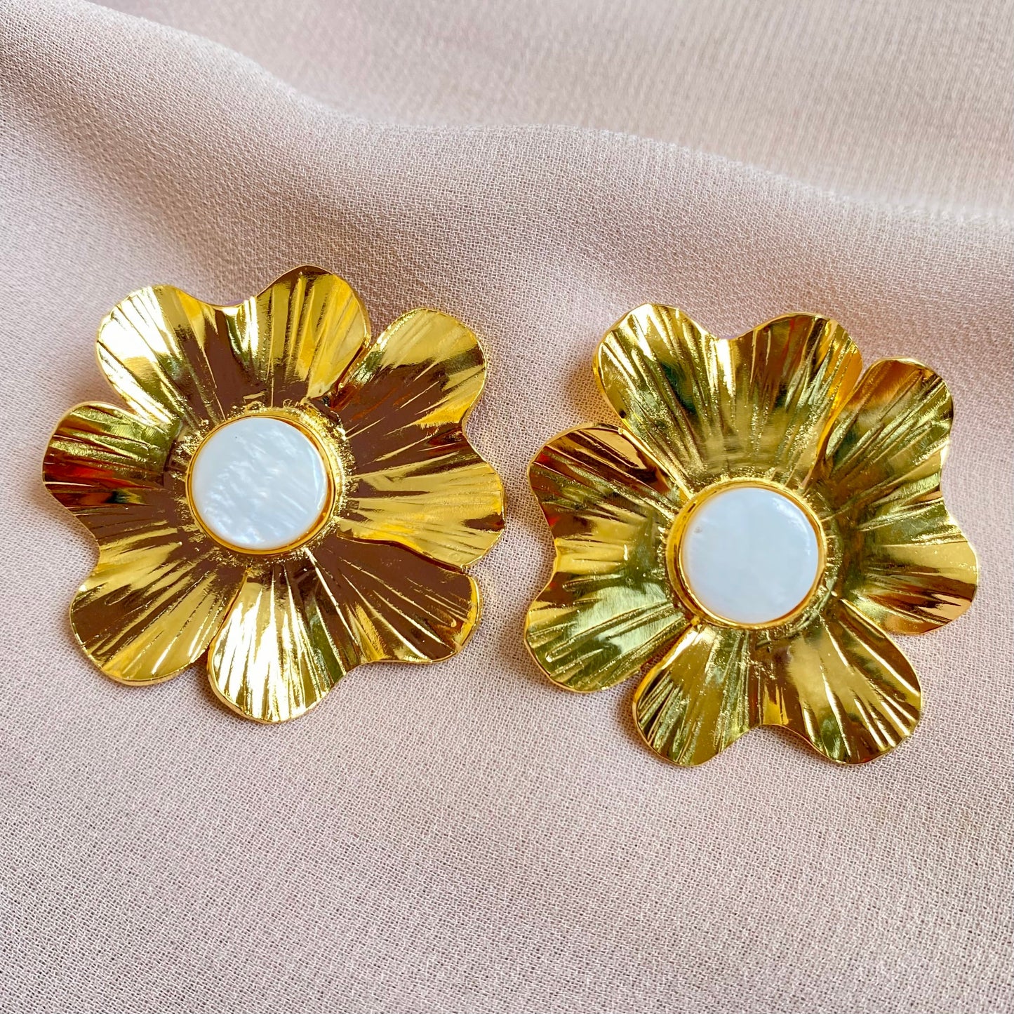 660 Topos Flores Perlas 5 CM Orfebrería / Oro