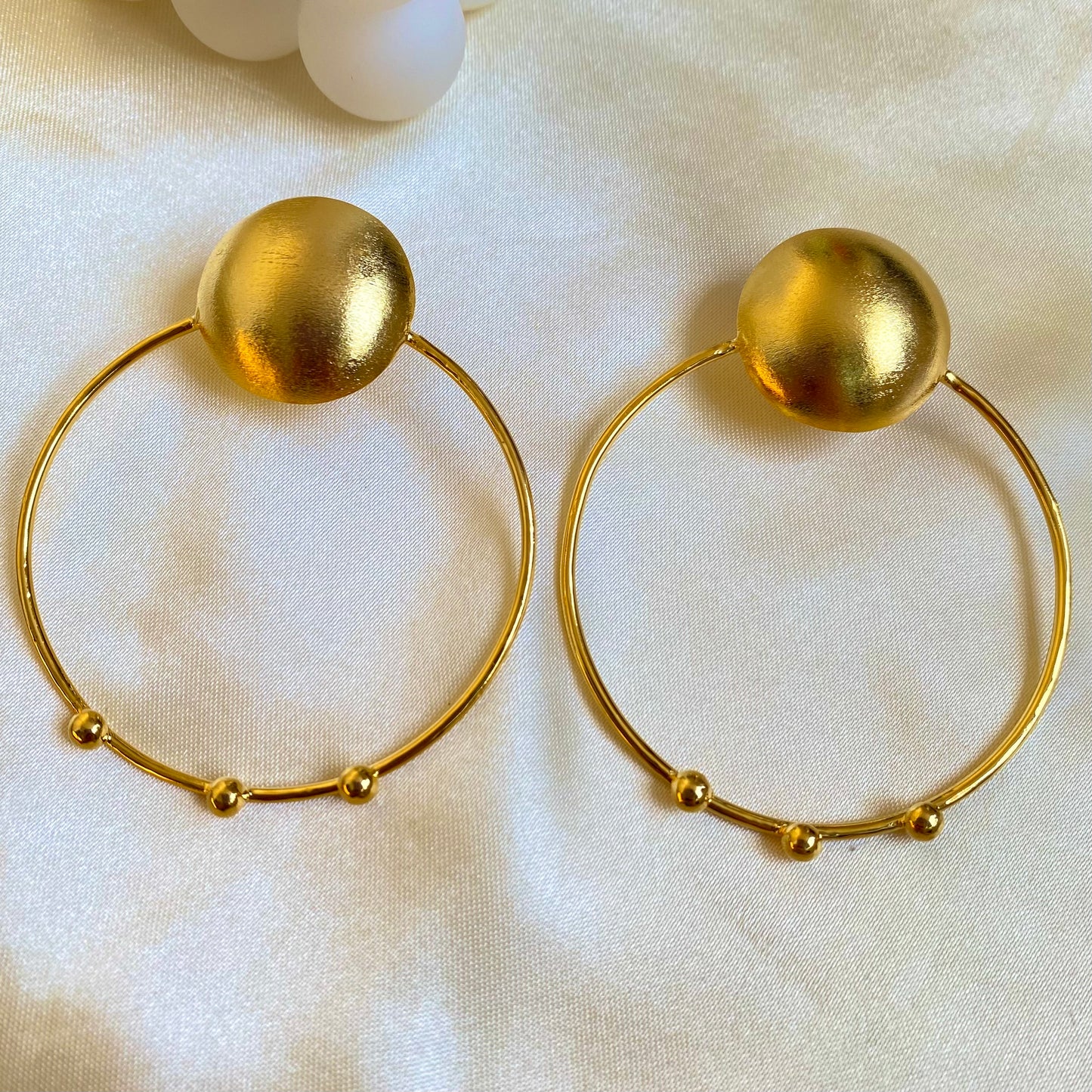 599 Aretes Felicia coquitos y argolla orfebrería