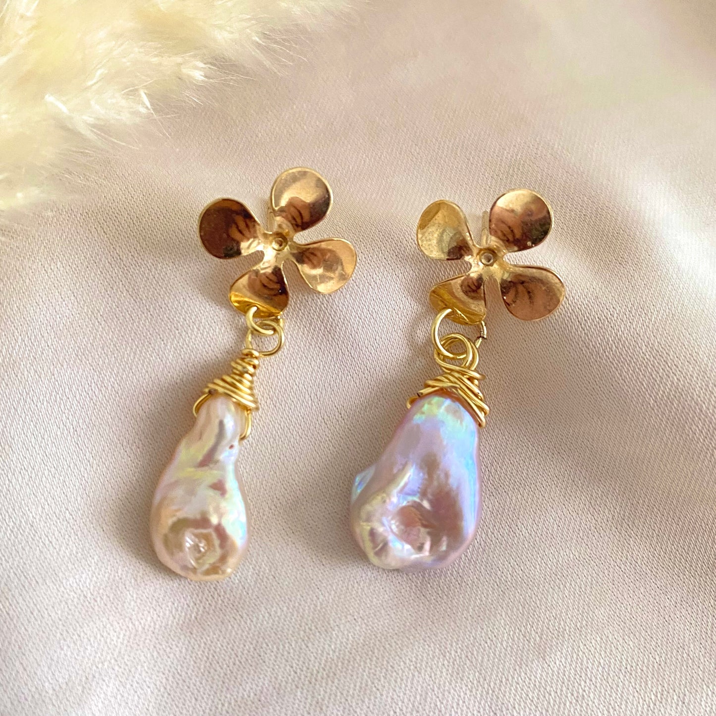 AG463 Aretes perlas Cultivadas
