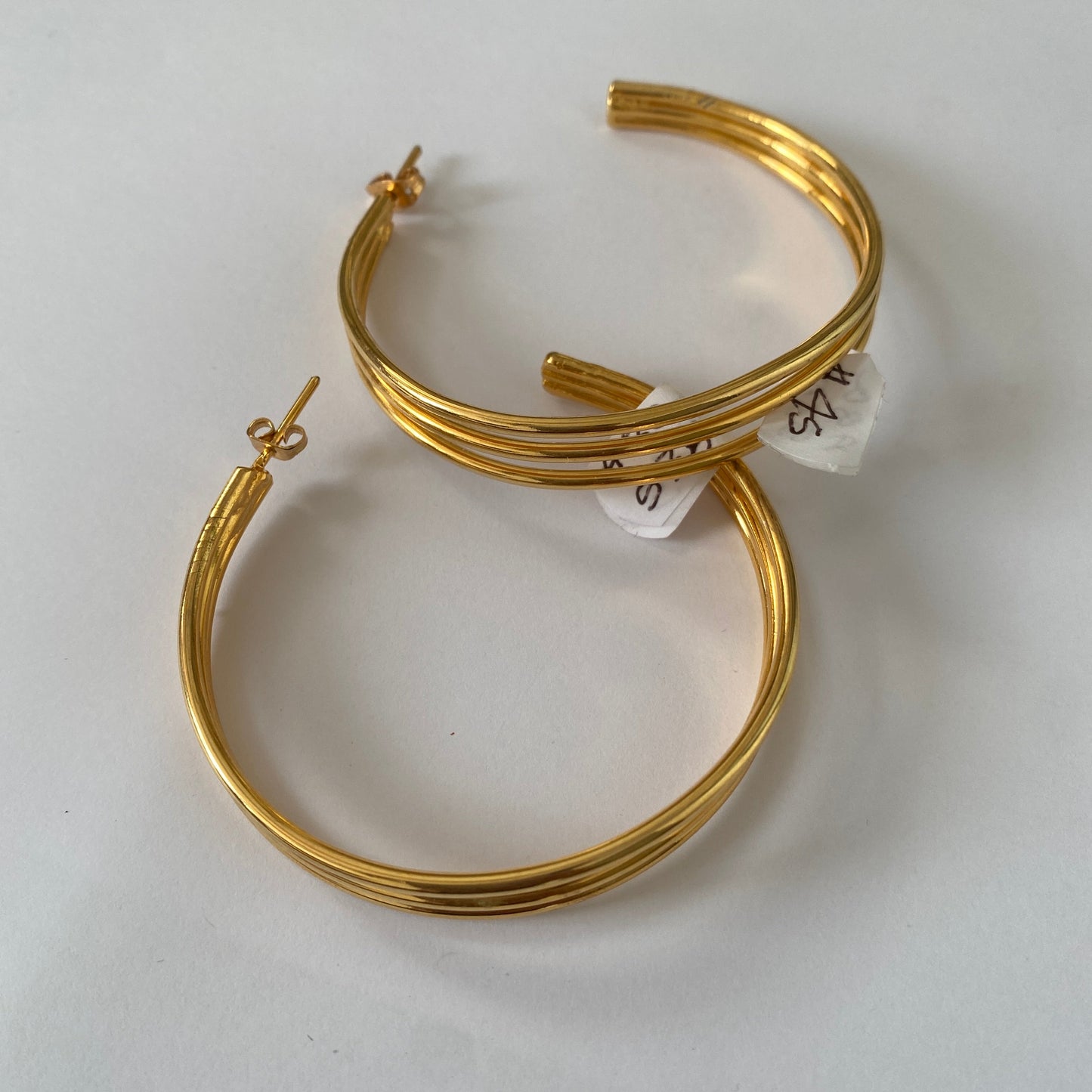 538 Aretes orfebrería 3 circulos