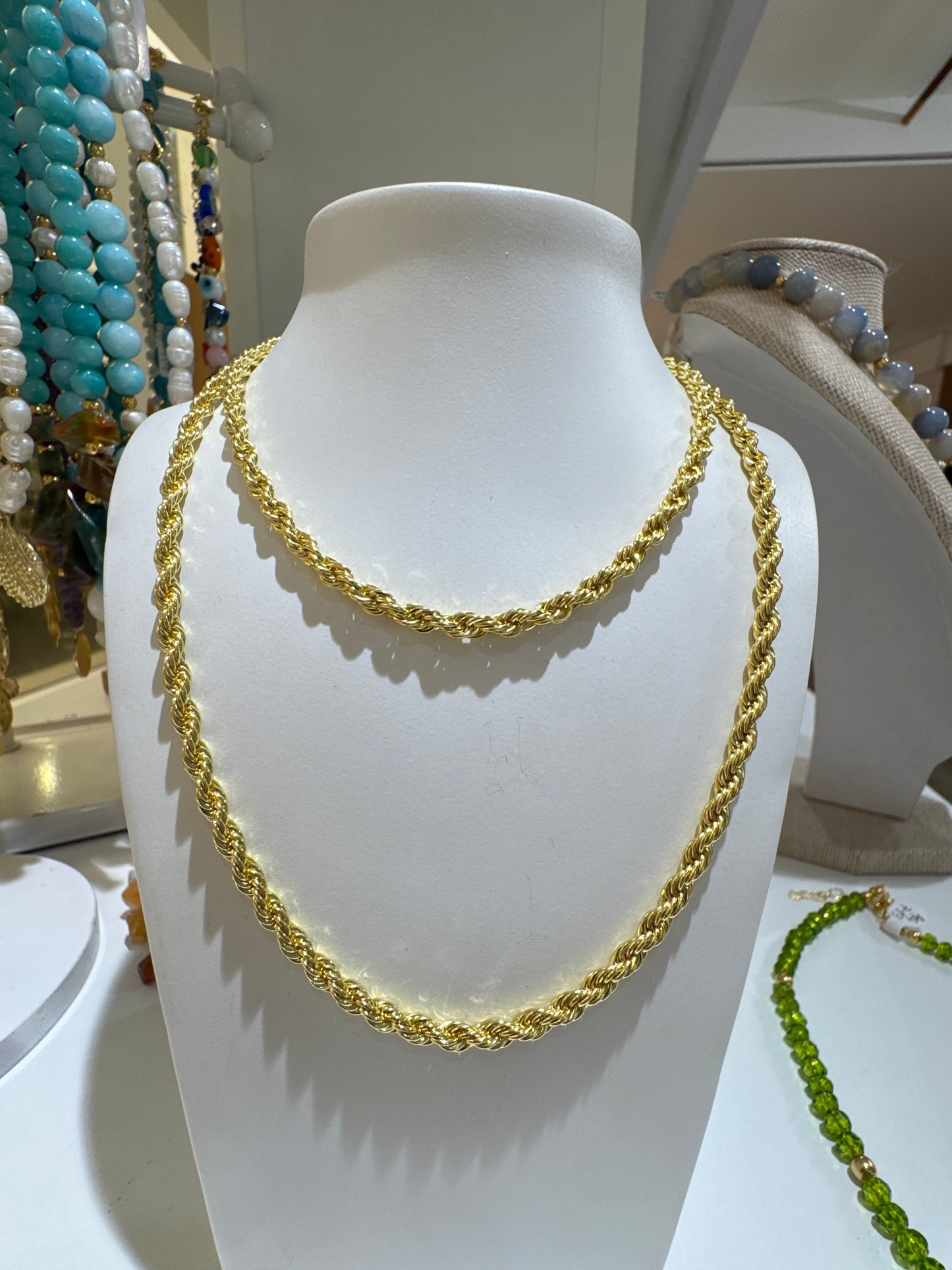 AG125 collar rodio trenzado