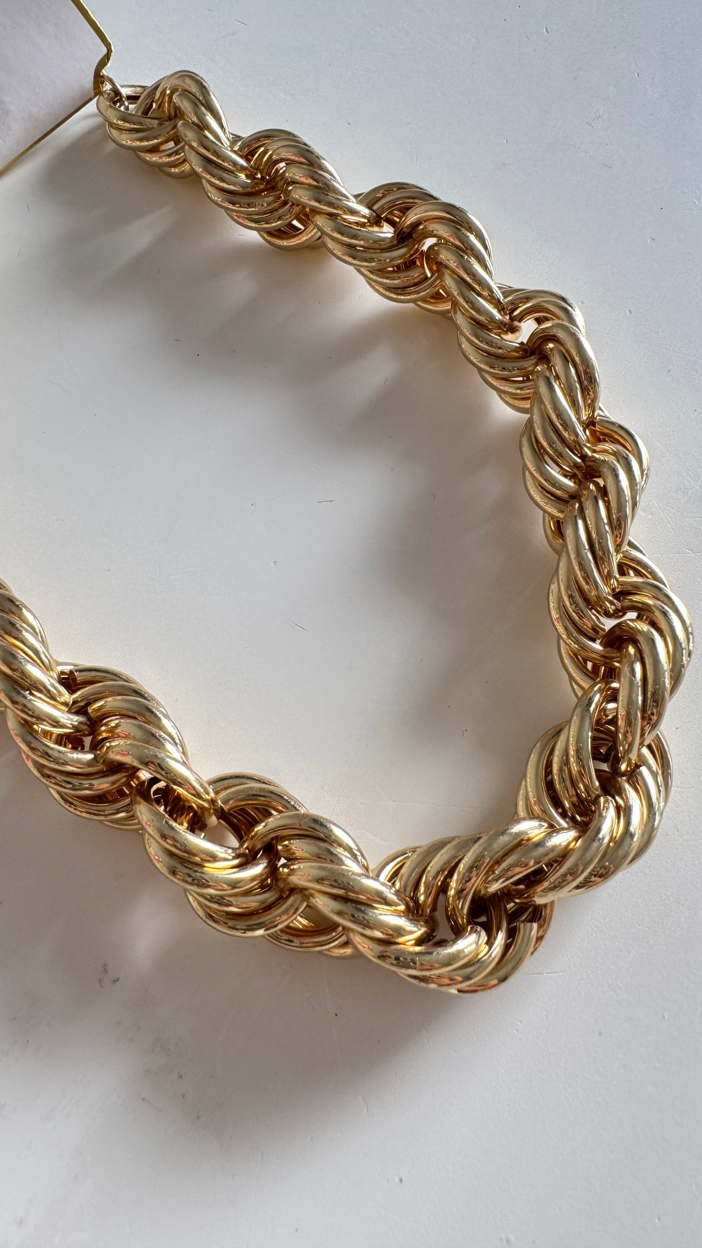 700 Maxi collar trenzado Rodio