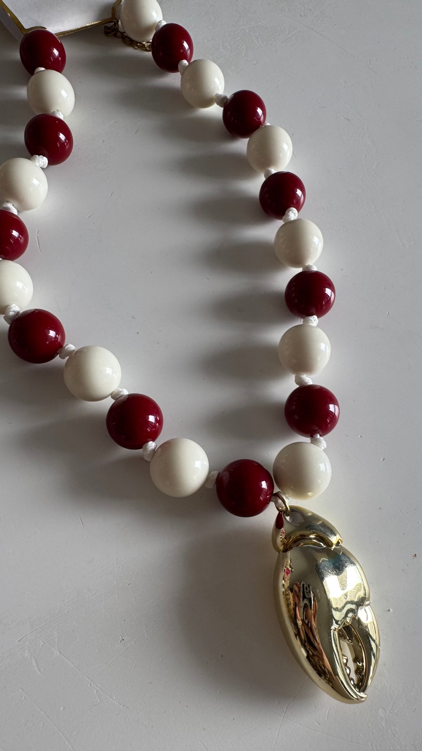 701 Collar piedras grandes acrílicas con maxi dije