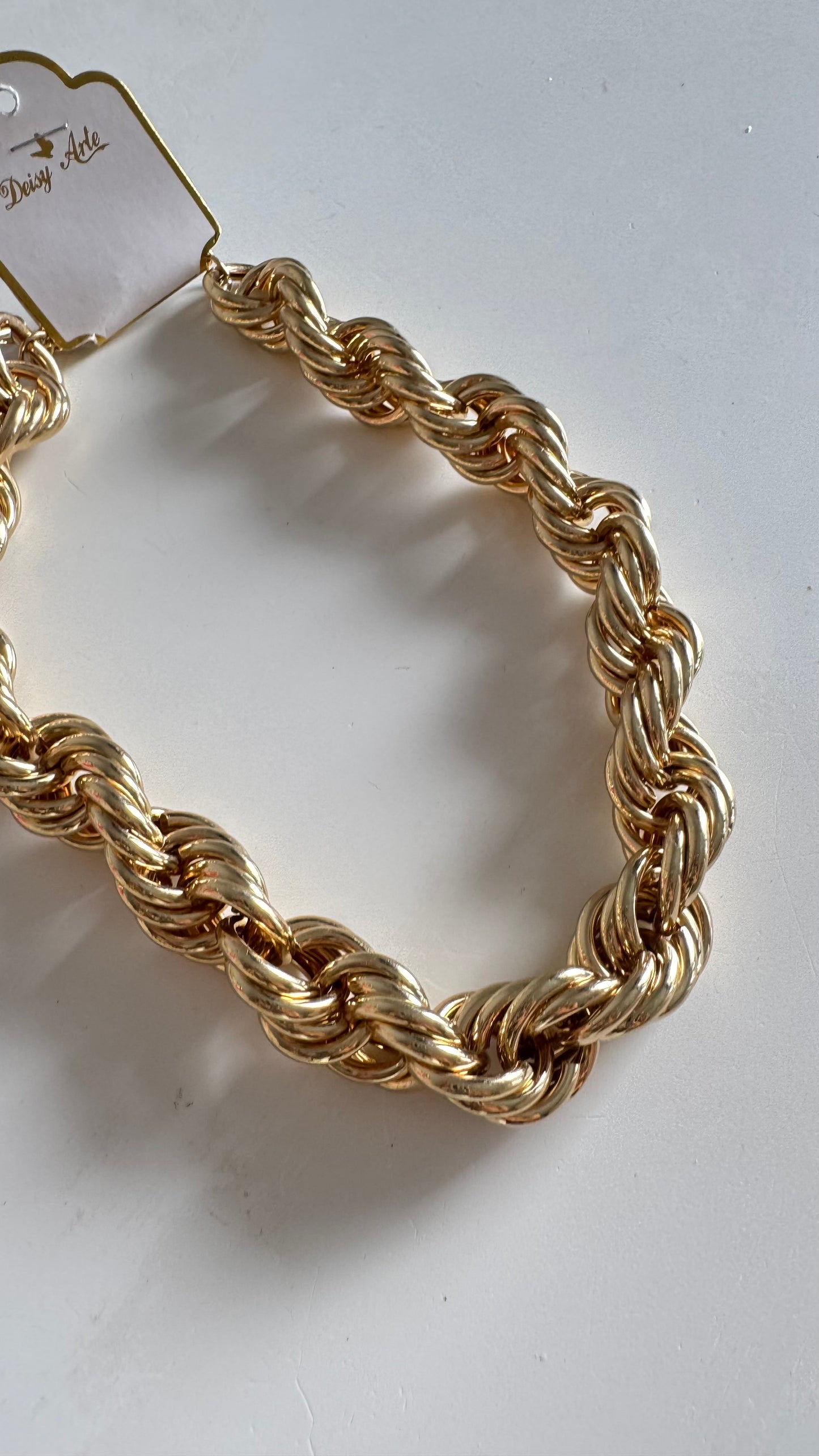 700 Maxi collar trenzado Rodio