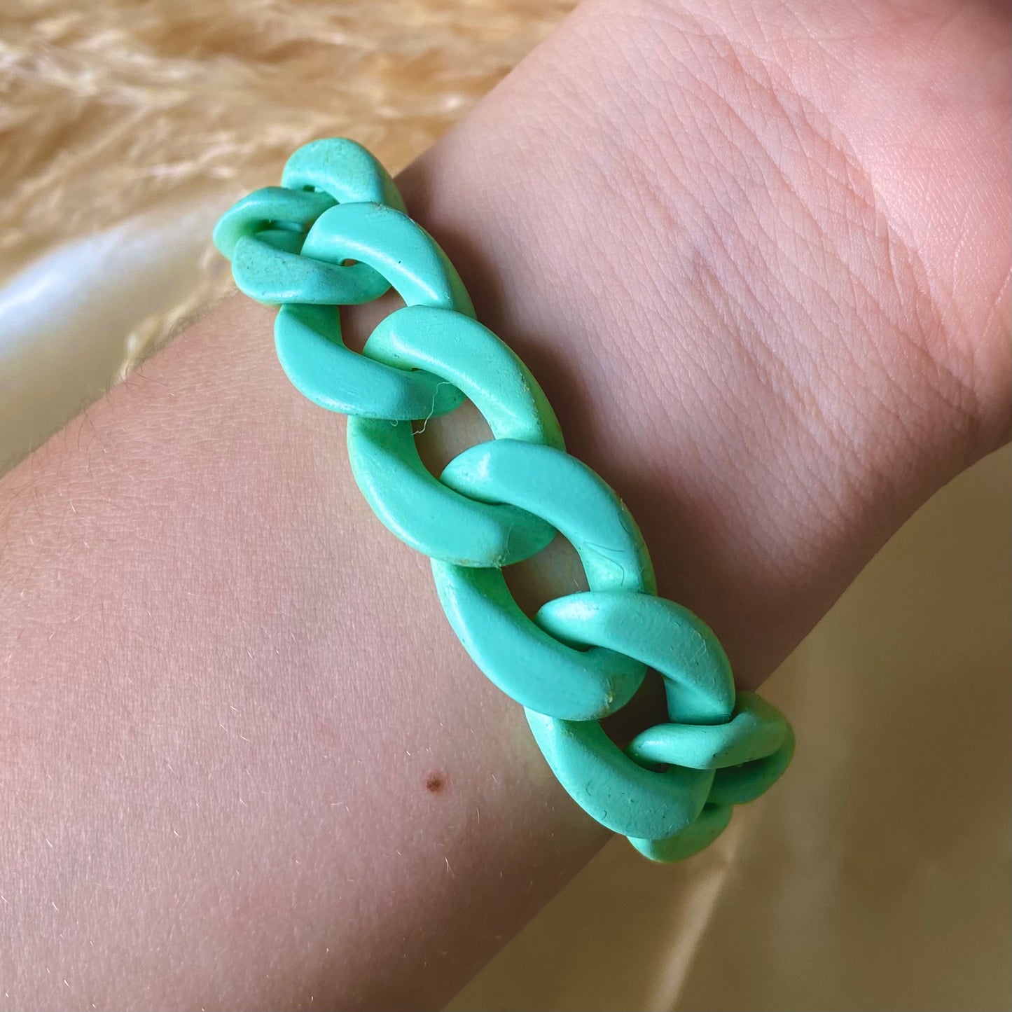 Pulsera cubana acrílico