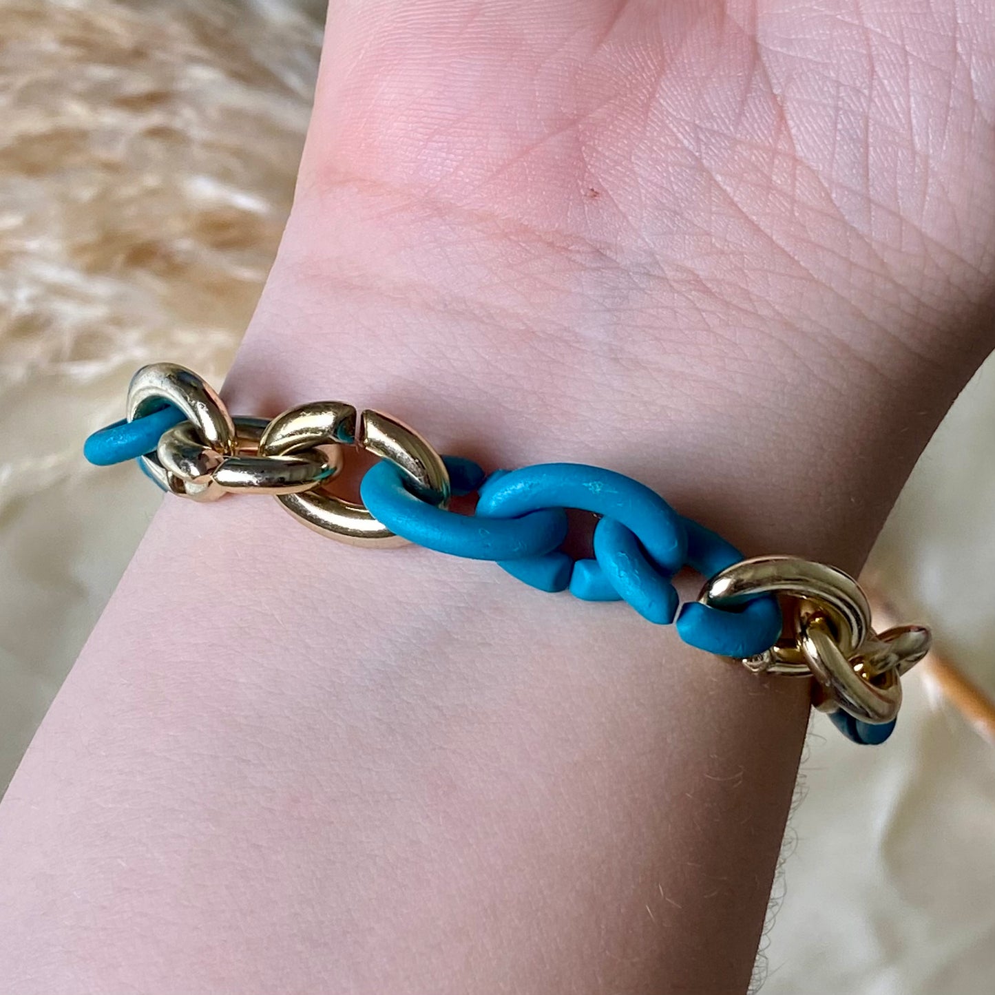 Pulsera cubana acrílico