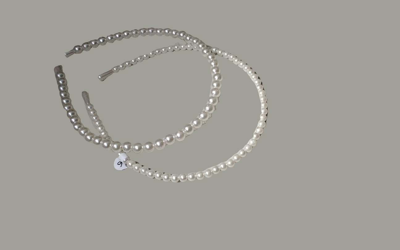 610 Diademas perlas